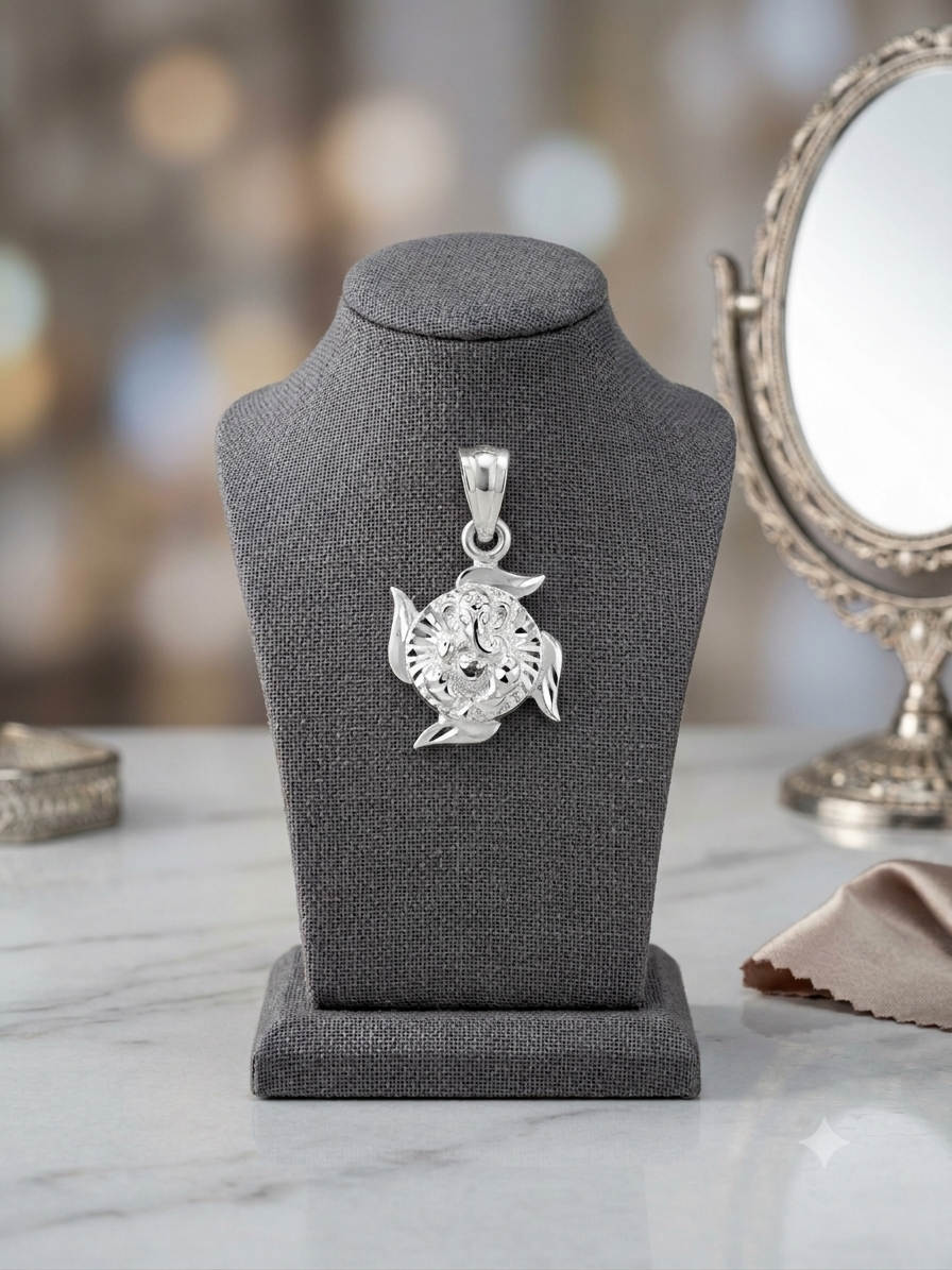 Ganpatiji Pendant for Men & Women | Lord Ganesha Locket | Spiritual Religious Jewellery for Daily Wear & Gift