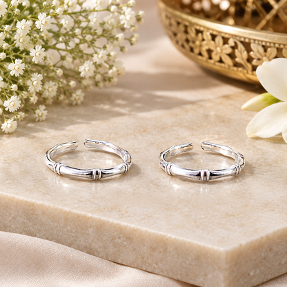 Elegant Silver Toe Rings for Women