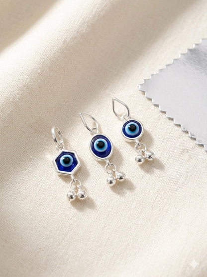 Sliver Unisex Evil Eye Pendant (1 peace)