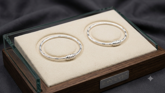 Aavika Zevar Silver Baby Bangles