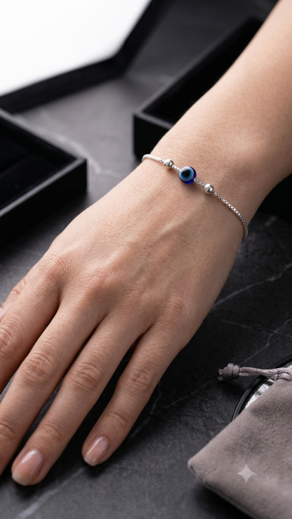 Evil eye 925 Silver Bracelet for Women