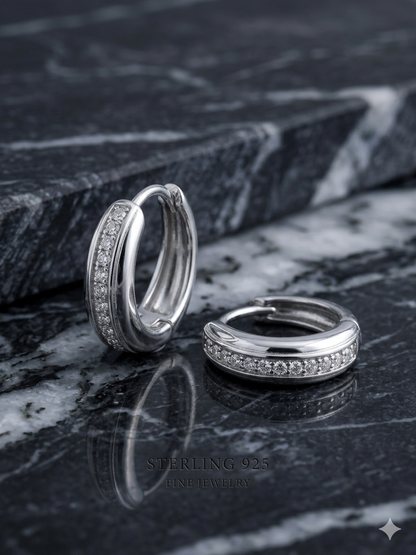 925 Sterling Silver Hoop Bali for Men & Women