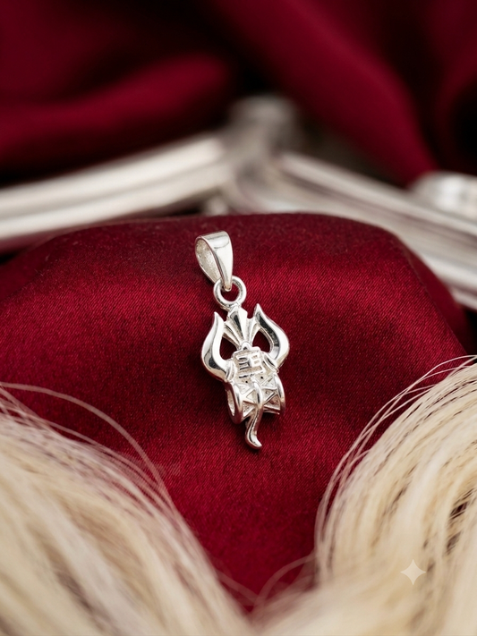 Trishul Pendant for Men & Women | Lord shiva trishul Locket | Spiritual Religious Jewellery for Daily Wear & Gift
