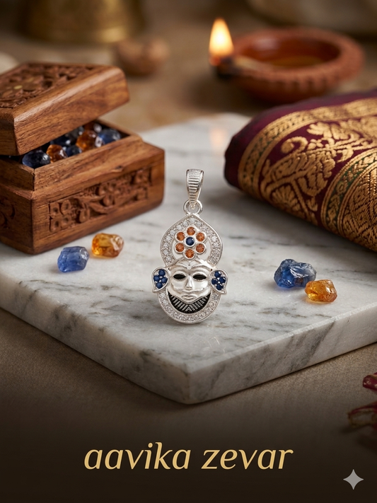 Silver Jagannath Pendant