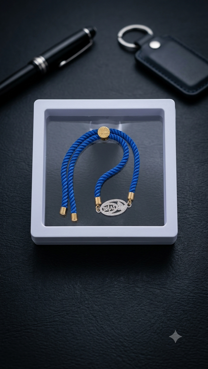 Silver brother letter rakhi