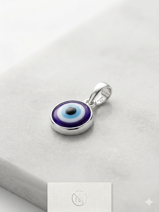 925 Sliver Unisex Evil Eye Pendant
