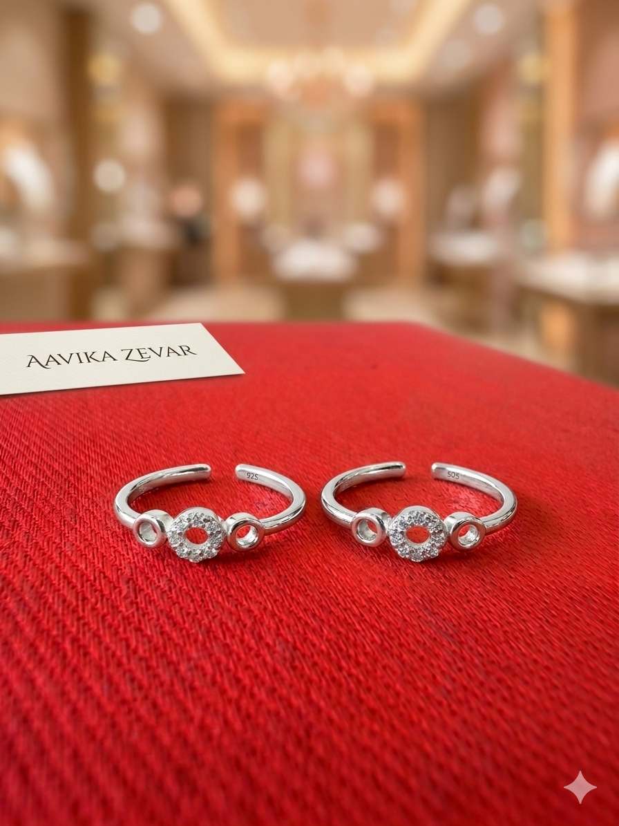 American dimond Silver Bichiya for Women