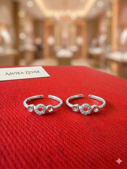 American dimond Silver Bichiya for Women