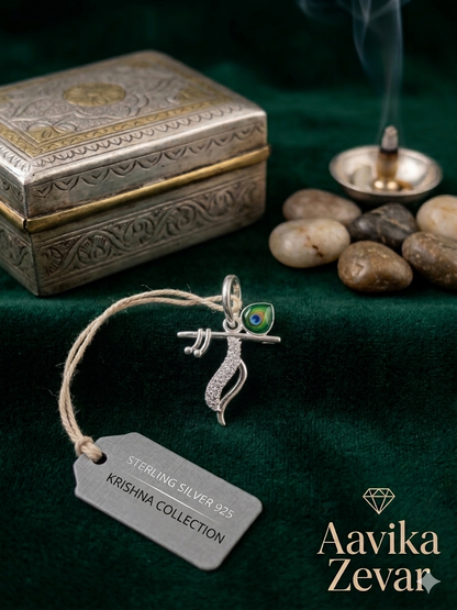 Krishna bansuri Pendant for Men & Women | Lord krishna bansuri Locket | Spiritual Religious Jewellery for Daily Wear & Gift