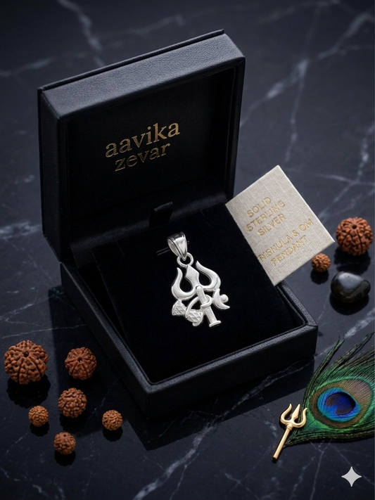 Trishul Pendant for Men & Women | Lord shiva trishul Locket | Spiritual Religious Jewellery for Daily Wear & Gift