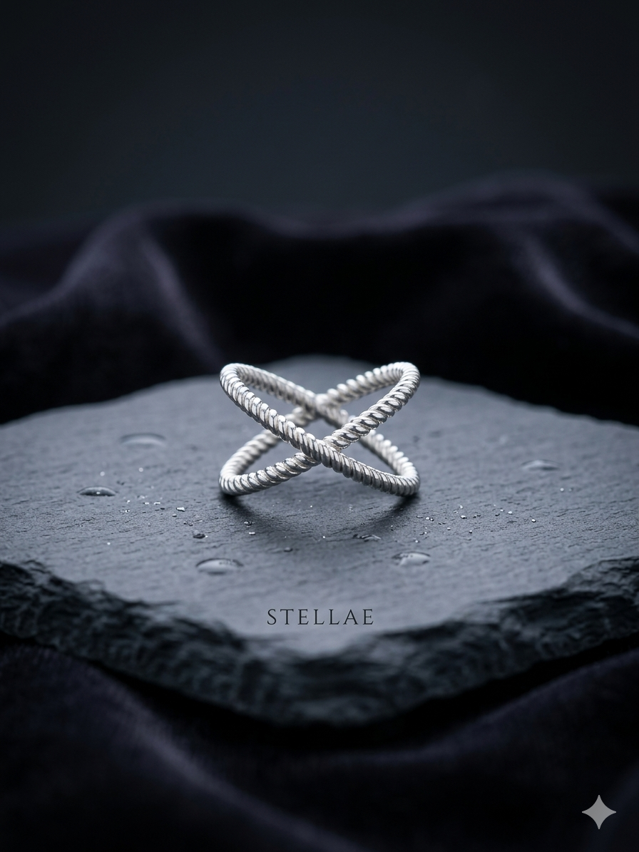 Silver adjustable Ring for girl