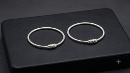 Aavika Zevar Silver Baby Bangles