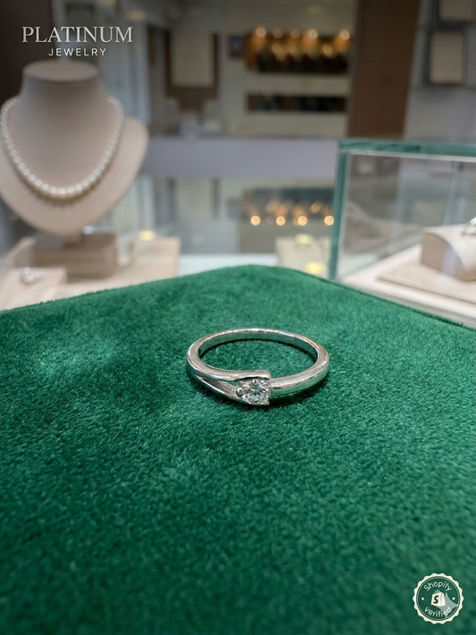 925 Sterling Silver soliter Ring for Women | Elegant Daily Wear Silver Ring