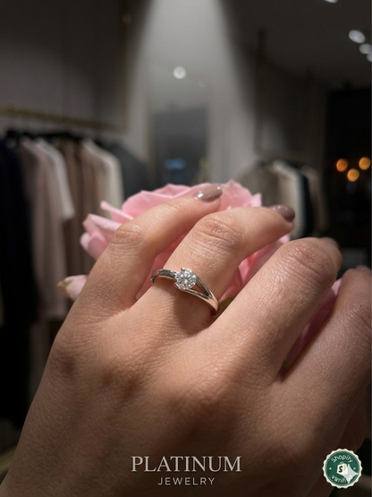 925 Sterling Silver soliter Ring for Women