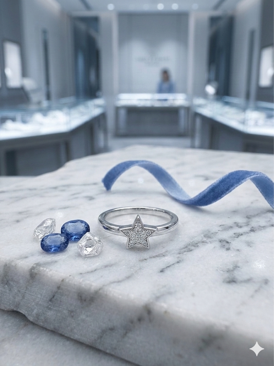 925 Sterling Silver star shape Ring for Women | Elegant Daily Wear Silver Ring