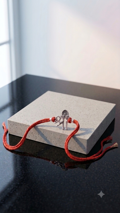 Silver shree Rakhi (set of 3/5)