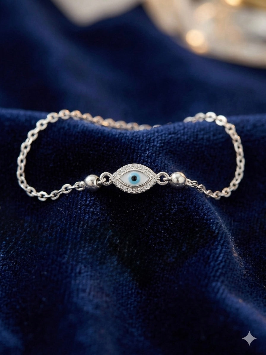 Evil eye Silver Bracelet for Women