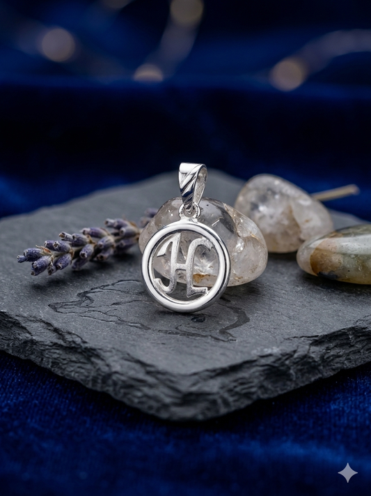 H Alphabet 925 silver pendant