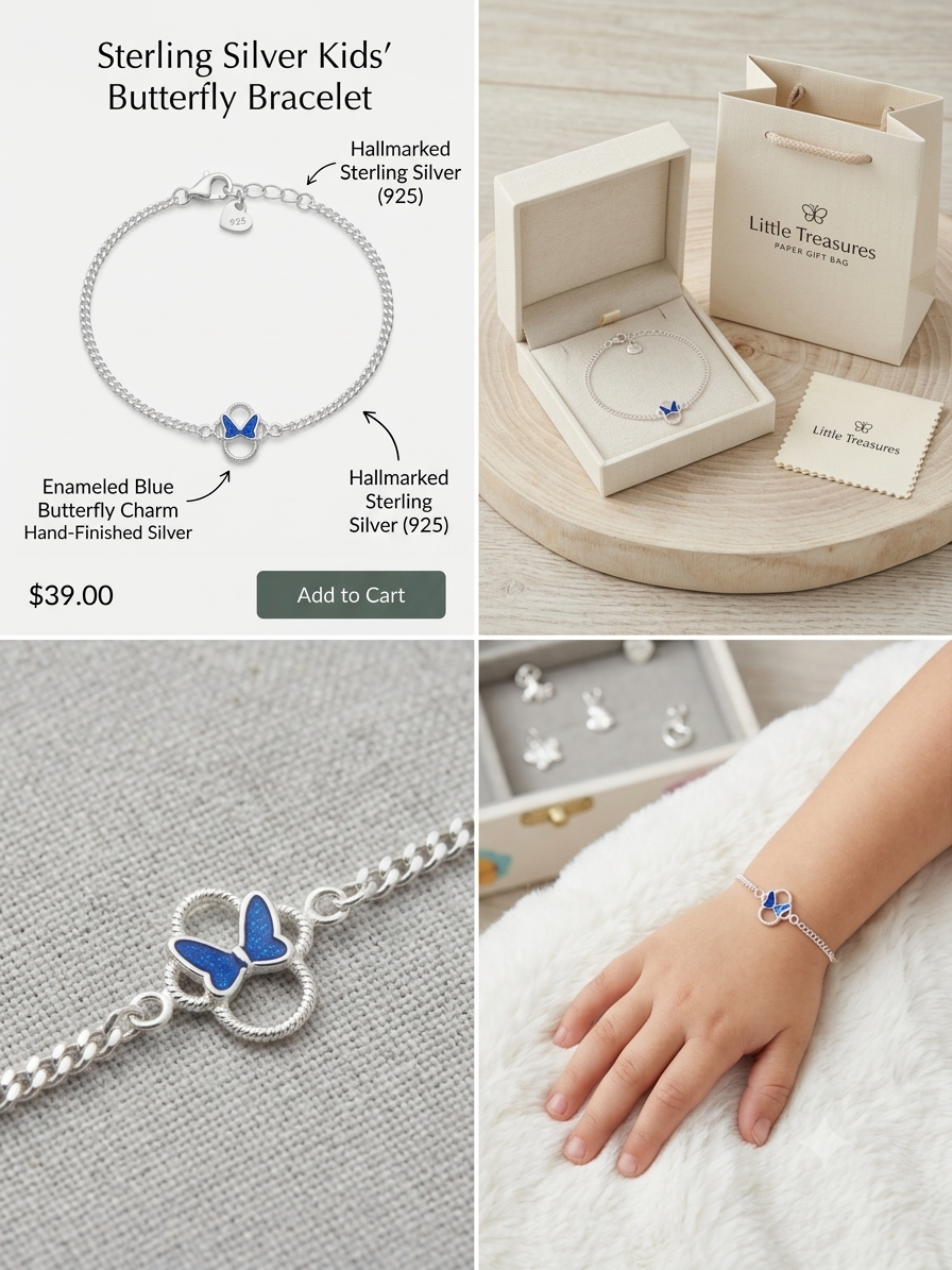 Children's Bracelet in 925 Sterling Silver