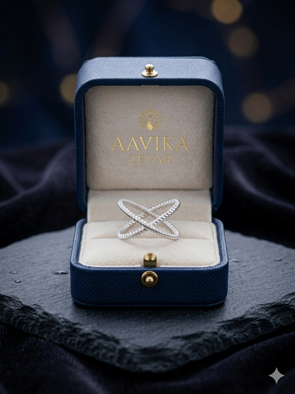 Silver adjustable Ring for girl