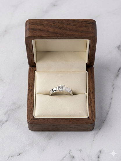 925 Sterling Silver soliter Ring for Women