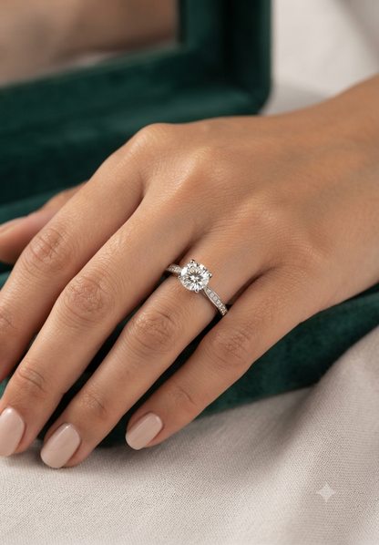 925 Silver Classic Brilliant Solitaire Ring