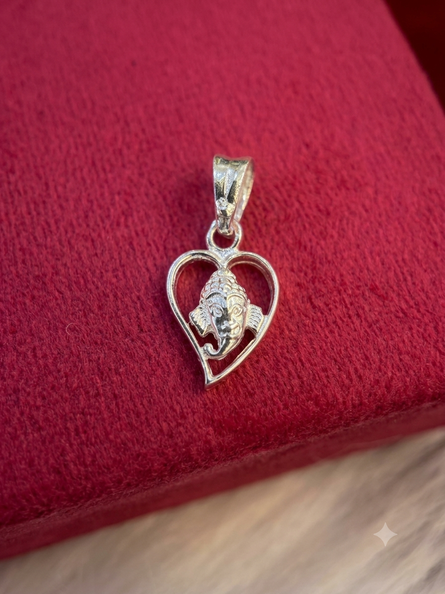 Ganpatiji Pendant for Men & Women | Lord Ganesha Locket | Spiritual Religious Jewellery for Daily Wear & Gift