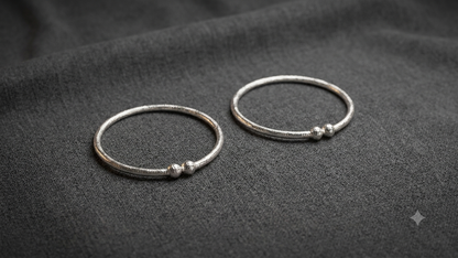 Aavika Zevar Silver Baby Bangles