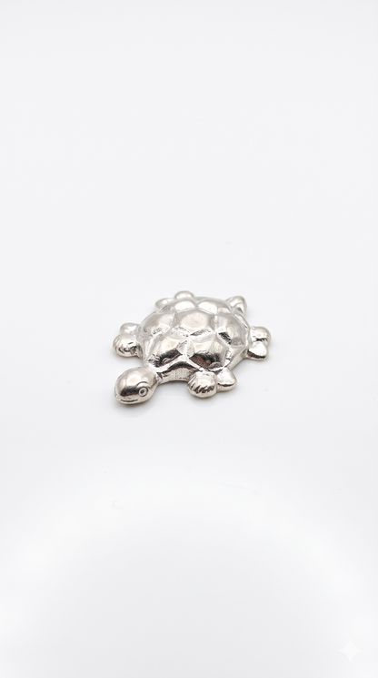 Pure Silver Tortoise (Kurma) Idol for Vastu, Pooja & Good Luck