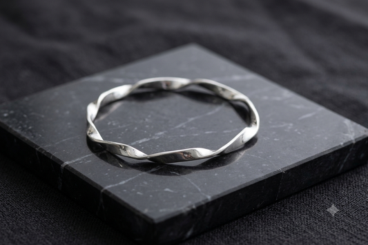 Premium 925 Sterling Silver twisted Kada