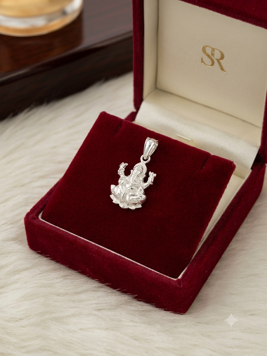 Ganpatiji Pendant for Men & Women | Lord Ganesha Locket | Spiritual Religious Jewellery for Daily Wear & Gift