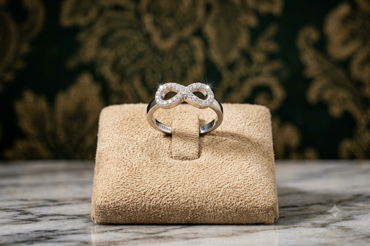 Aavika Zevar Sterling Silver infinity Ring | infinity Jewelry for Women