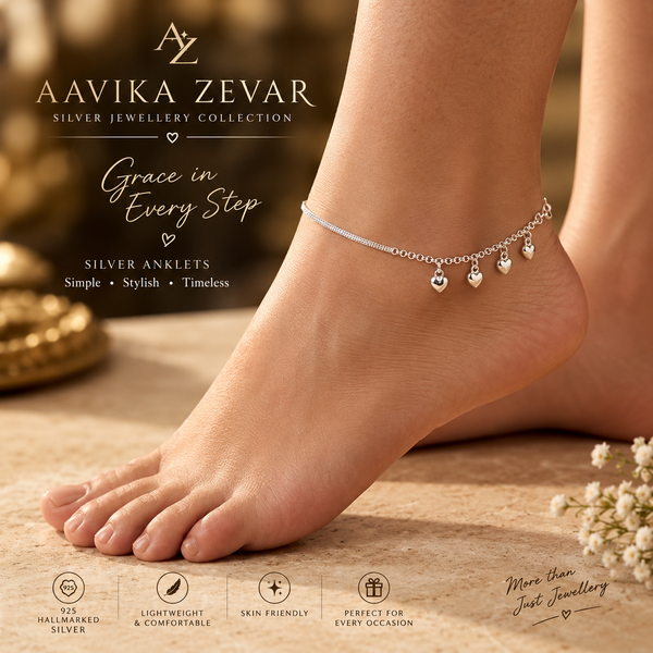 SILVER ANKLETS