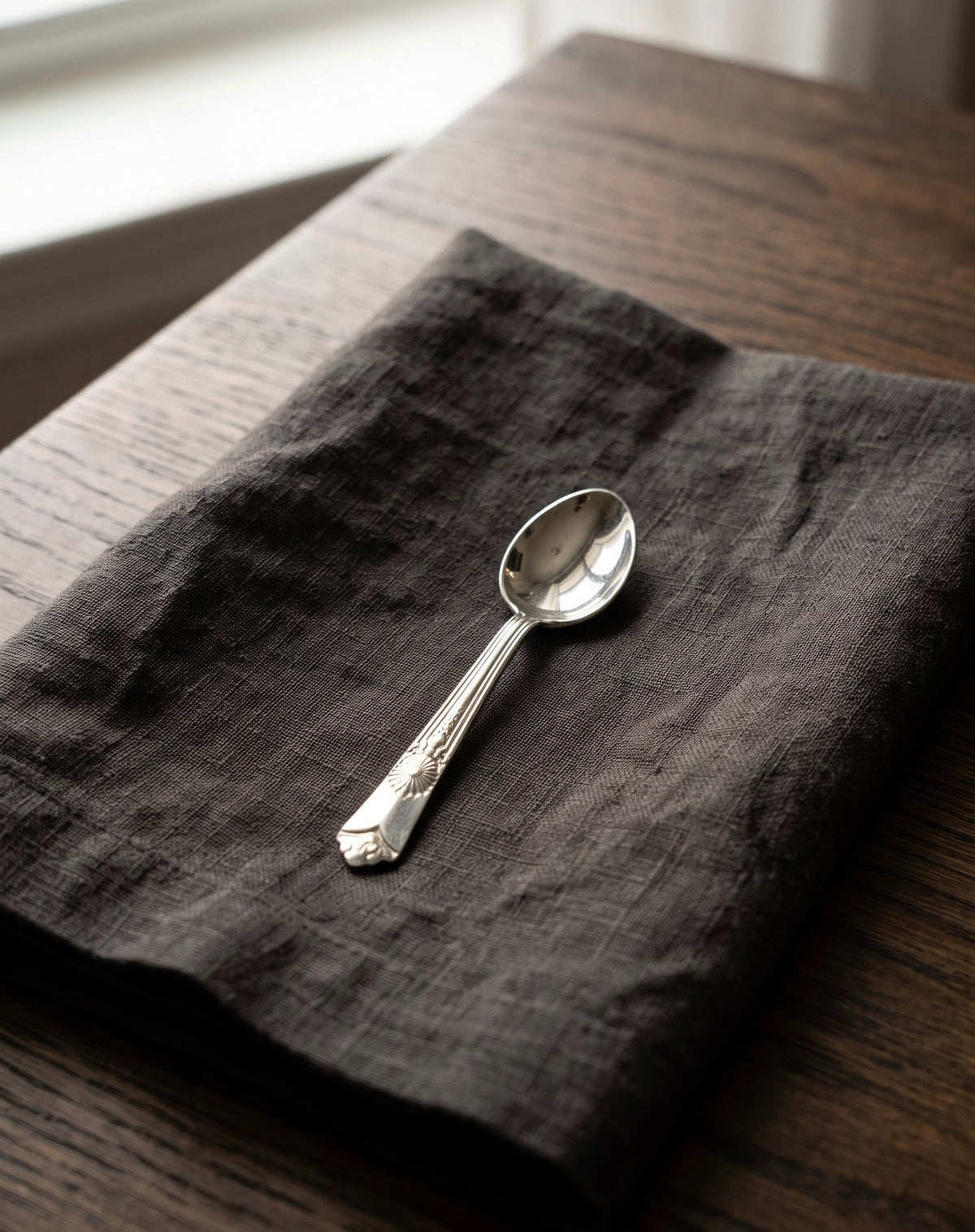 Pure Silver Baby Feeding Spoon | Hallmarked Chandi Spoon for Annaprashan, Newborn Gifting & Mandir Puja Rituals