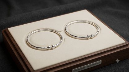 Aavika Zevar Silver Baby Bangles