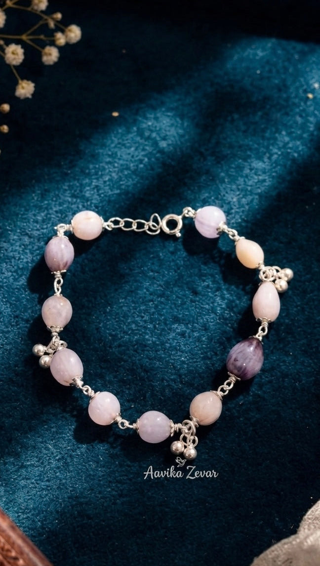 Pure Silver Vaijanti Mala Bracelet / bhabhi rakhi / vaijanti