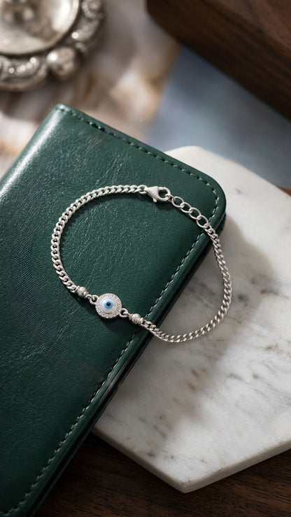 Evil eye Silver Bracelet for Women