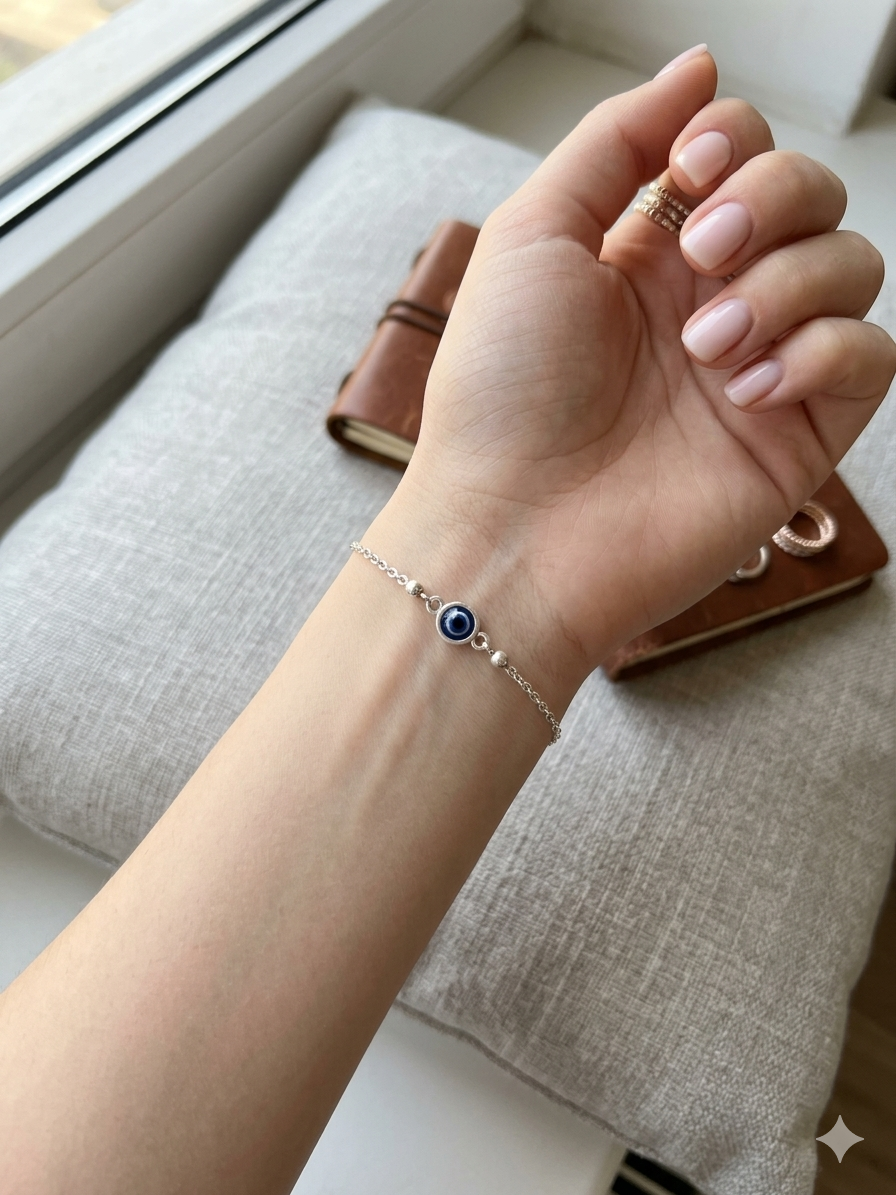Evil eye Silver Bracelet for Women