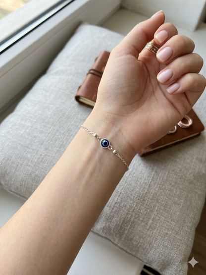 Evil eye Silver Bracelet for Women