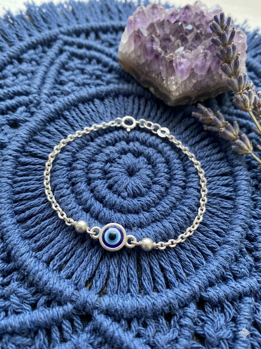 Evil eye Silver Bracelet for Women