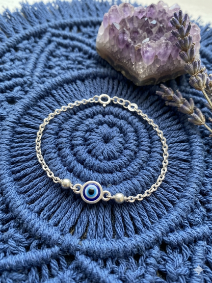 Evil eye Silver Bracelet for Women