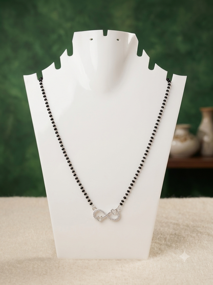 Your everyday infinit mangalsutra, redefined in 925 silver.