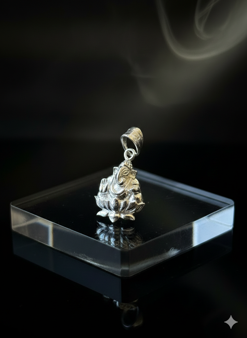 Ganpatiji Pendant for Men & Women | Lord Ganesha Locket | Spiritual Religious Jewellery for Daily Wear & Gift