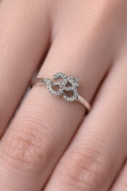 Silver girl's ring