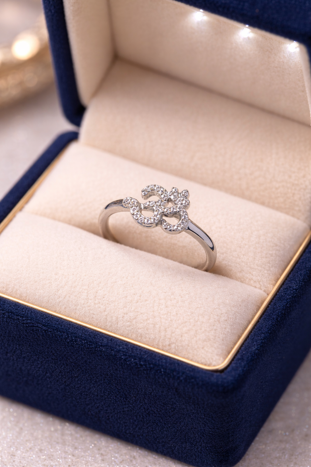 Silver girl's ring