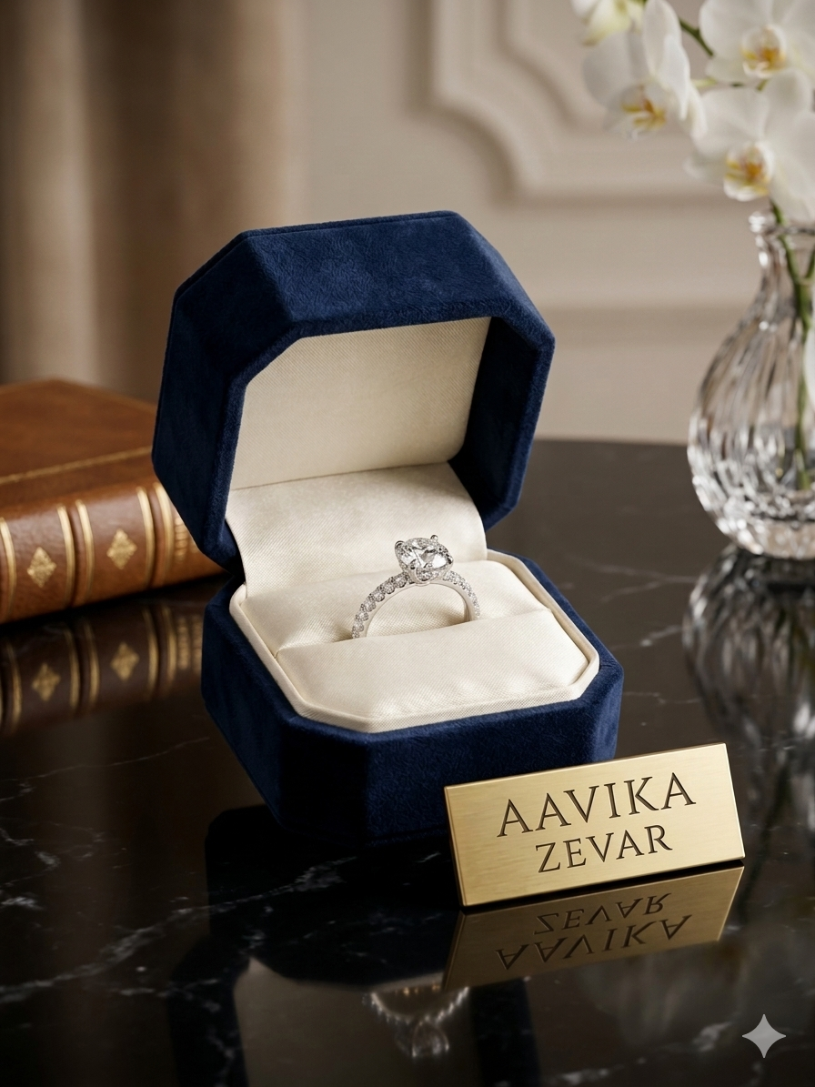 beautifull stone-studded eternity ring for her