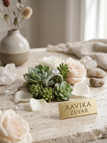 beautifull stone-studded eternity ring for her