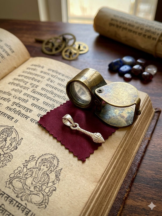 Small Gada Pendant | gada Locket | Spiritual Religious Jewellery for Daily Wear & Gift