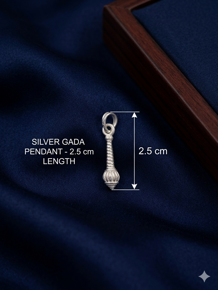 Small Gada Pendant | gada Locket | Spiritual Religious Jewellery for Daily Wear & Gift