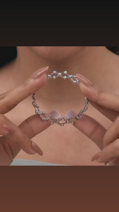 Silver kada cum ring